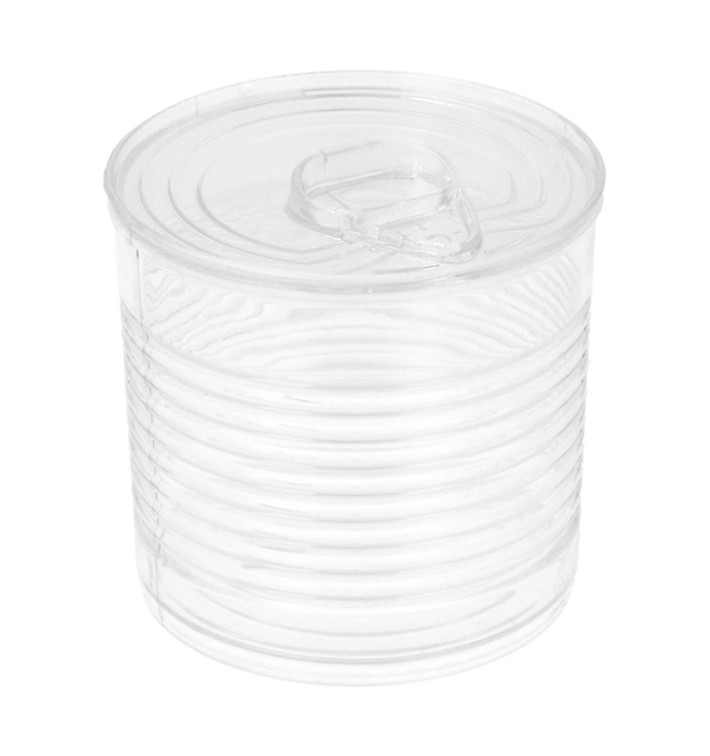 Boîte de Conserve Transparente PS 110ml Ø6x5,7cm (200 Utés)