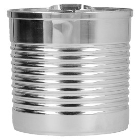 Boîte de Conserve Argenté PS 110ml Ø6,1x6cm (25 Utés)