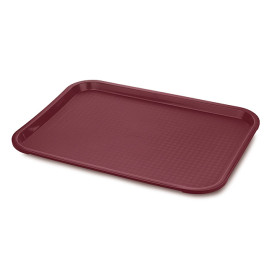 Plateau en Plastique Fast Food Bordeaux 35,5x45,3cm (1 Uté)