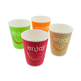 Gobelet Carton "Enjoy" 9Oz/270 ml Ø8,0cm (30 Unités)