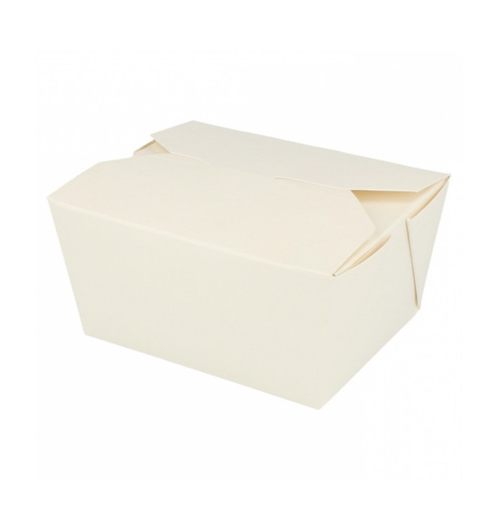 Boîte Carton Américaine Blanc 11,3x9x6,4cm 780ml (50 Utés)