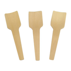 Petite Cuillère en Bois pour Glace 70mm (100 Unités)