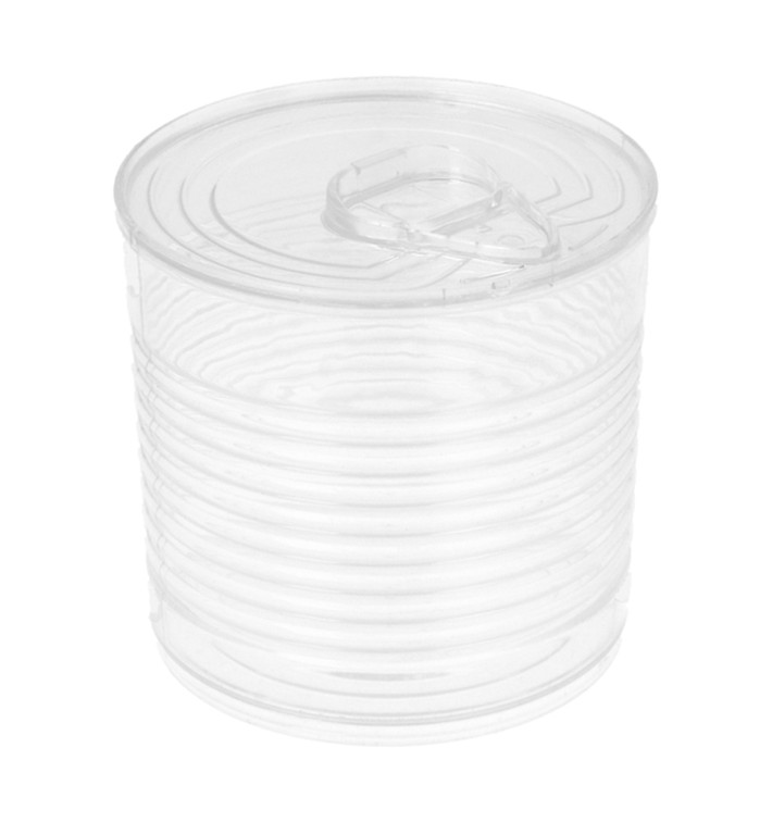 Boîte de Conserve Transparente PS 220ml Ø7,4x7cm (100 Utés)