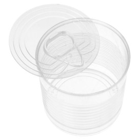 Boîte de Conserve Transparente PS 220ml Ø7,4x7cm (100 Utés)