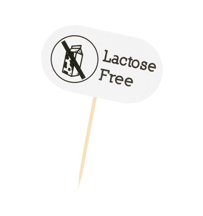 Lactose Free Food Marker 8 cm (100 stuks) 