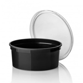 Pot en Plastique Noir 350cc  Ø11,5cm (500 Unités)