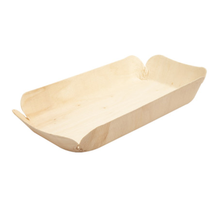 Houten steunplateau dienblad Rectangular 23x11,5x3,4 cm (50 stuks) 