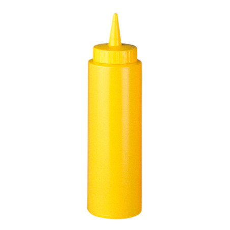 Squeeze saus dispenser plastic geel 240ml (72 stuks)