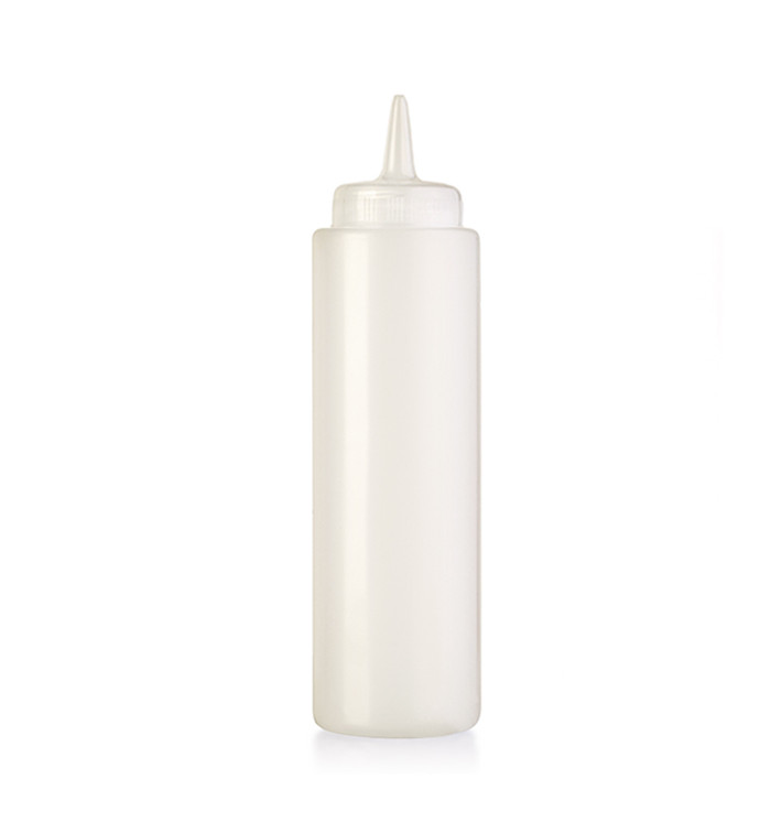 Bouteille pour Sauces Plastique Translucide 240ml (6 Utés)