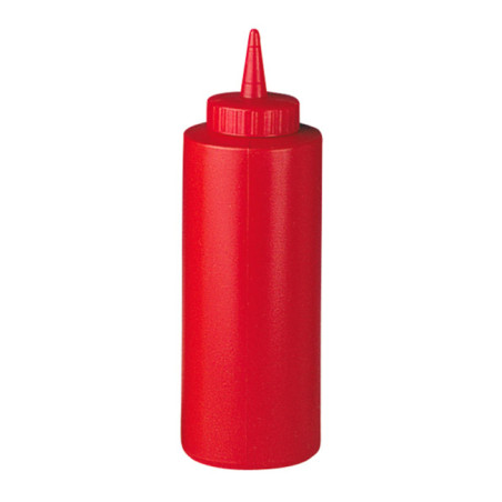 Squeeze saus dispenser plastic rood 240ml (72 stuks)