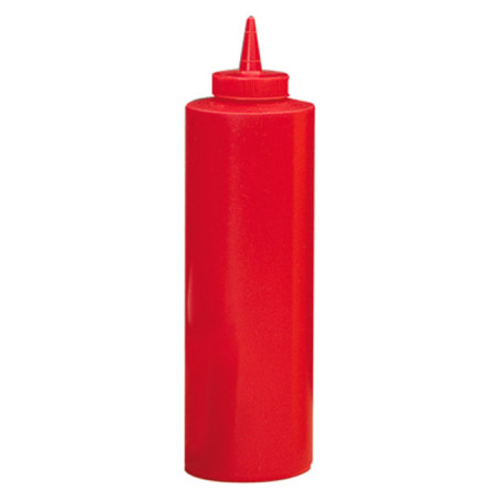 Bouteille pour Sauces Plastique Rouge 720ml (36 Utés)