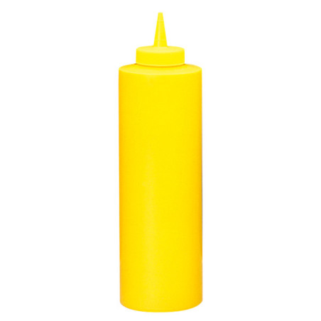 Bouteille pour Sauces Plastique Jaune 720ml (36 Utés)