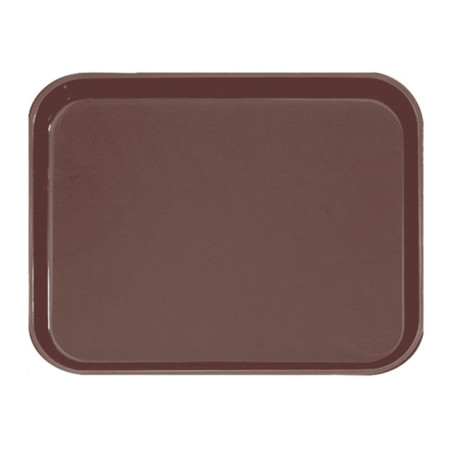 Plateau PP Antidérapant Marron 51x38cm (12 Utés)