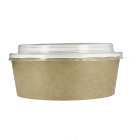 Pot en Carton Kraft avec couvecle PP 38 Oz/1120ml (25 Utés)