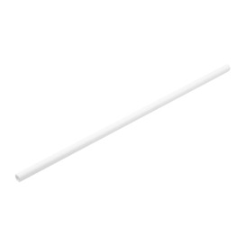 Paille Droite Papier Blanc Ø6mm 20cm (3.000 Utés)