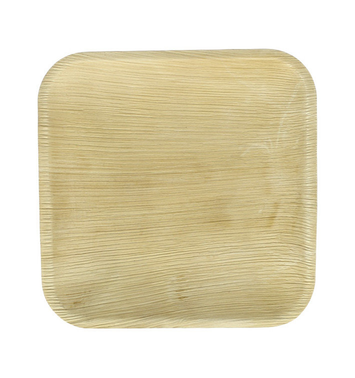 Palm blad bord Vierkant 18x18cm (25 stuks) 