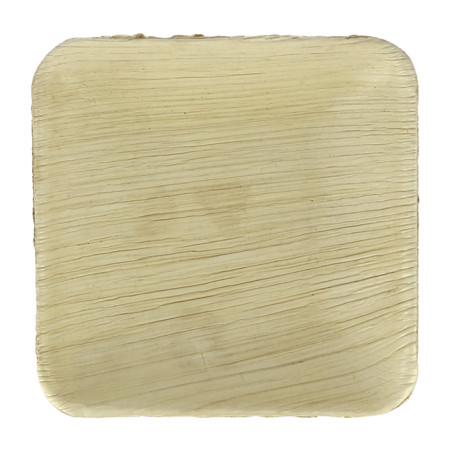 Palmblad mini bord Vierkant 10x10cm (25 stuks) 