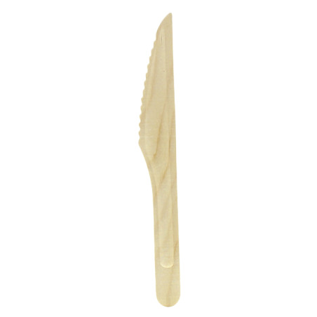 Couteau en bois Eco 16cm (100 Utés)