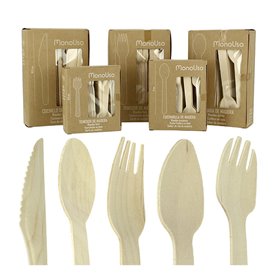 Mini Cuillère en bois Eco 11cm (1.000 Unités)