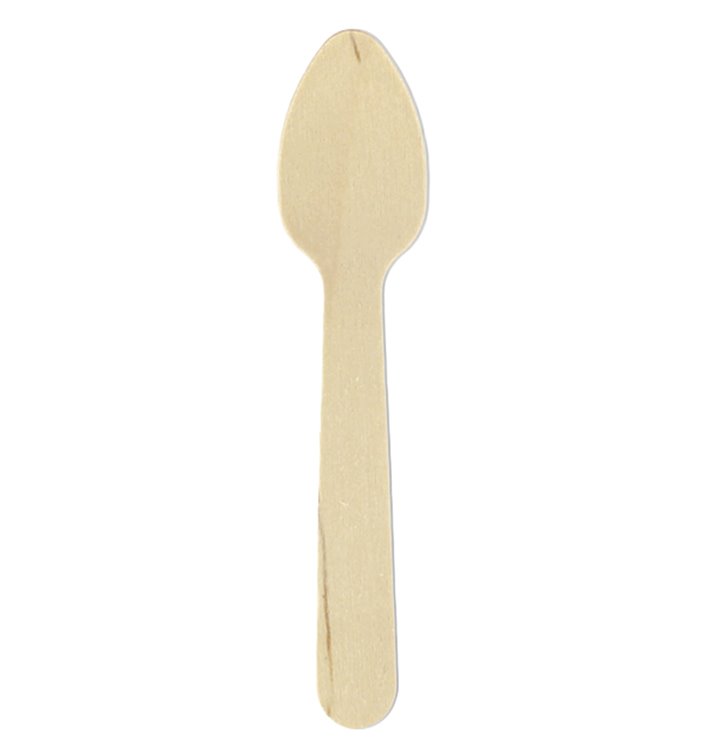 Mini Cuillère en bois Eco 11cm (1.000 Unités)