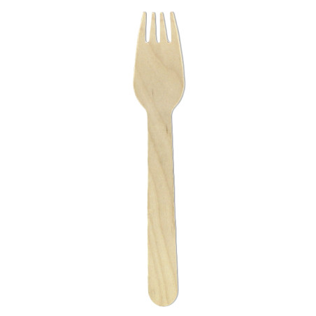 Fourchette en bois Eco 16cm (2.400 Utés)