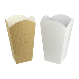 Dozen voor grote witte popcorn 90gr 7,8x10,5x18cm (25 stuks) 