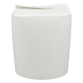 Papieren Take-Out Container 100% ECO Wit 16Oz/480ml (50 stuks)