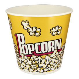 Papieren Popcorn doosje 5100ml 22,5x16x21cm (50 stuks) 