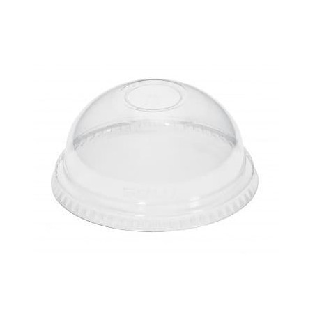 Couvercle Dôme Fermé PET Cristal Ø 8,3cm (100 Utés)