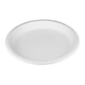 Assiette en Canne à Sucre Blanc Ø17 cm (800 Unités)