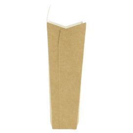 Papieren Container voor frietenkraft groot maat 8,2x3,3x14,9cm (400 stuks)