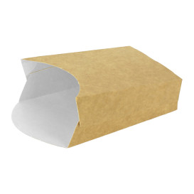 Papieren Container voor frietenkraft medium maat 8,2x3,5x12,5cm (500 stuks)