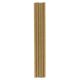 Paille Droite Papier Kraft Ø6mm 21cm (3.000 Unités)