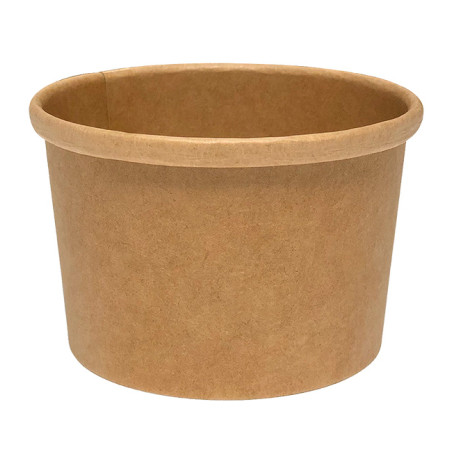 Kraft-Kraft Kartonnen Pot 8oz/250ml Ø9,0cm (50 Stuks)