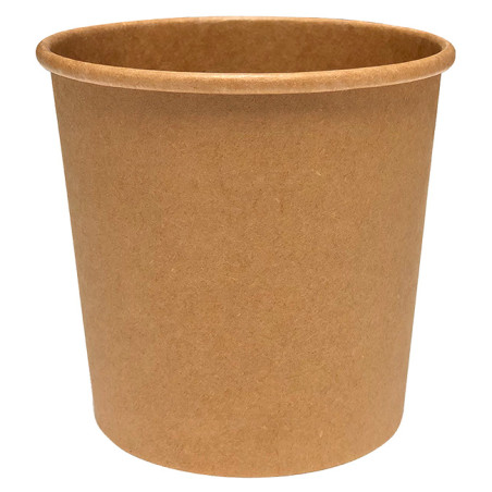 Kraft-Kraft Kartonnen Pot 12Oz/350ml Ø9,0cm (50 Stuks)