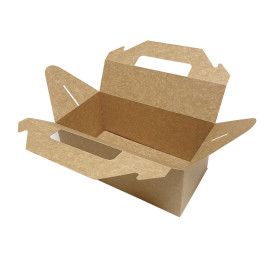 Boîte à picnic en carton kraft 228x122x97mm (25 Utés)