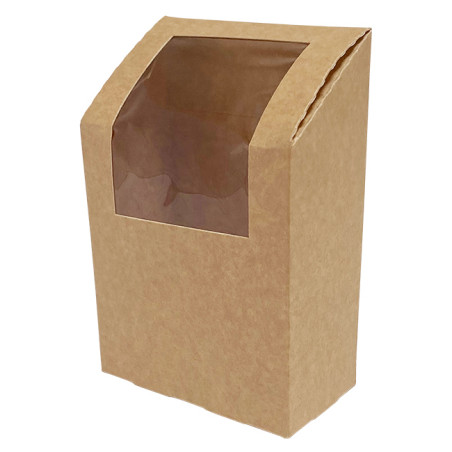 Emballage en carton kraft avec fenêtre pour emballage 90x50x130mm (500 Utés)