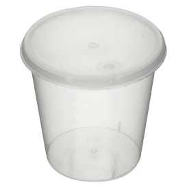 Plastic Deksel PP transparant Ø4,5cm voor Graduated beker PP transparant (250 stuks)