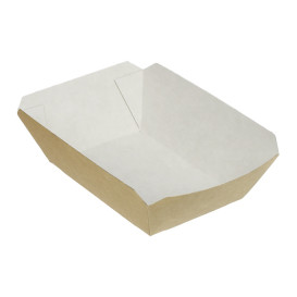 Barquette Carton 250ml Kraft 9,6x6,5x4,2cm (1000 Utés)