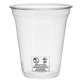 Stof gebaseerd op Maizena PLA beker  Bio transparant 450ml Ø9,5cm (75 stuks) 