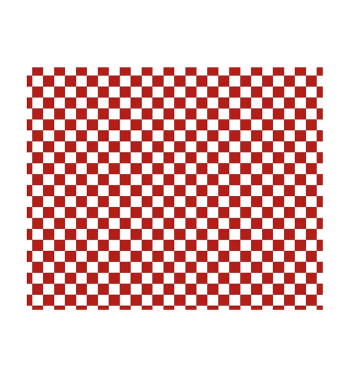 Papier Ingraissable “Vichy” Rouge 20x24,5cm (1000 Utés)