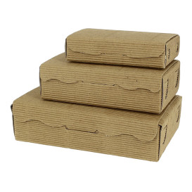 Papier bakkerij doos kraft 20x13x5,5cm 1000g (500 stuks)