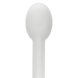 Cuillère en Canne à Sucre Blanc 16cm (50 Utés)