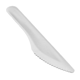 Couteau en Canne à Sucre Blanc 16cm (1.000 Utés)