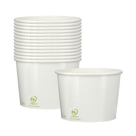 Pot à glace en Carton Ecologique 260ml (1320 Unités)