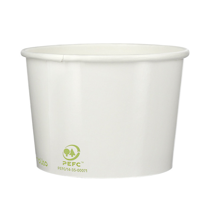 Pot à glace en Carton Ecologique 260ml (55 Unités)