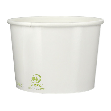 Pot à glace en Carton Ecologique 260ml (55 Unités)