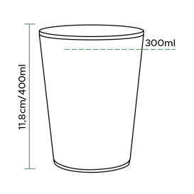 Verre Plastique Dur Transparent PP 400ml (50 Utés)