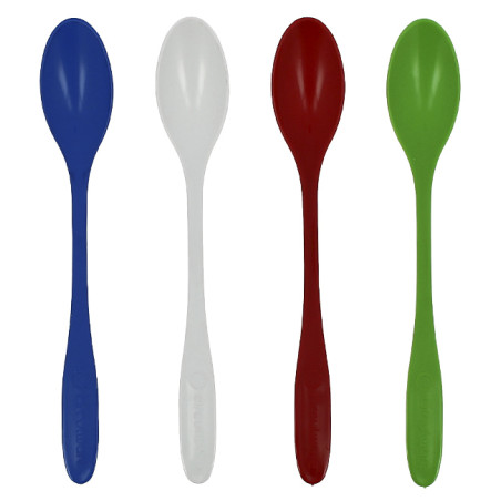 Cuillère Réutilisable Durable PP Minéral pour Sorbet Assortiment 17,5cm (1.000 Utés)