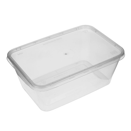 Plastic Container en Plastic Deksel PP Rechthoekige Vorm 1.000ml (300 Stuks)